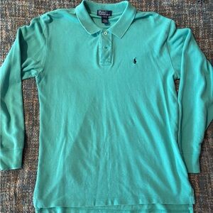 Polo by Ralph Lauren Turquoise long sleeve Polo Shirt for teen
